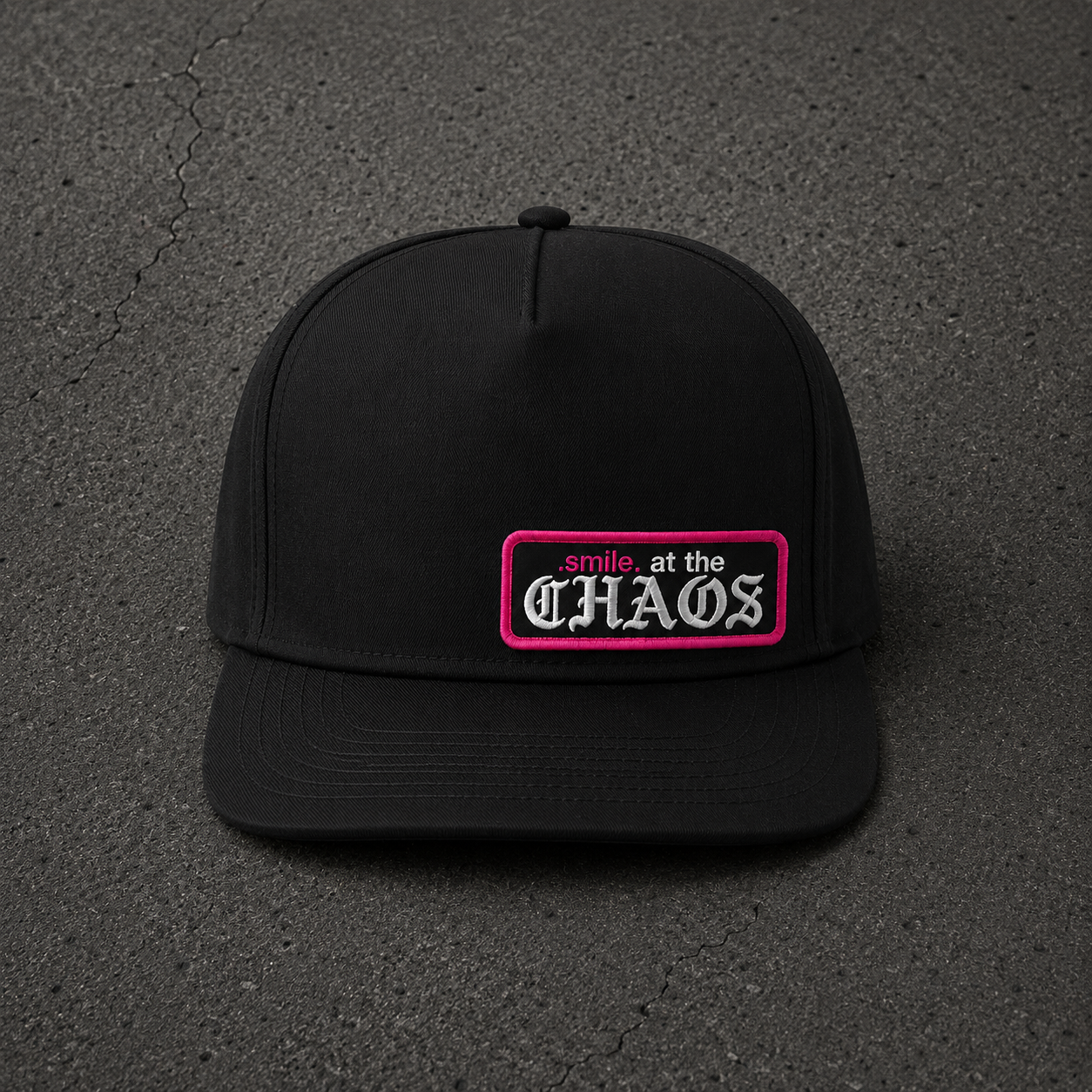 Smile at the Chaos Snapback Hat